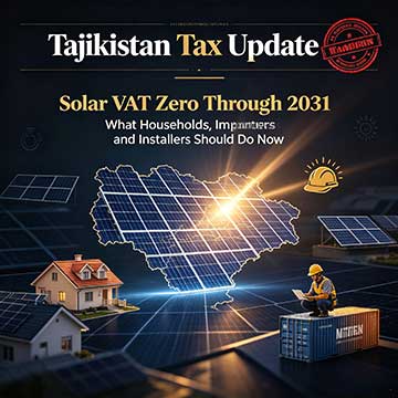 ताजिकिस्तान ने 2031 तक सौर उपकरणों पर वैट माफ कर दिया: परिवारों, आयातकों और इंस्टॉलरों को अब क्या...
